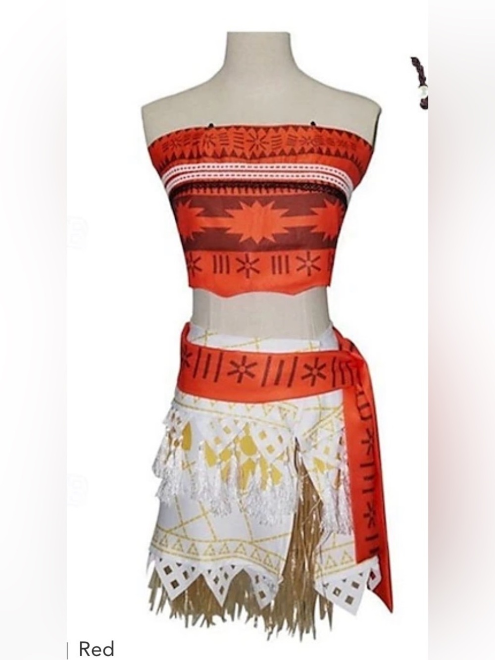 NWT Child Teen Moana Cosplay Halloween Costume - Size XL